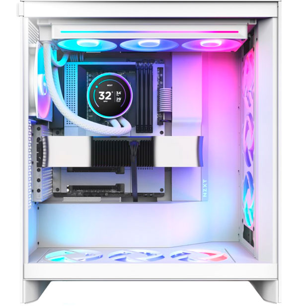 Внешний вид Система водяного охлаждения NZXT Kraken Elite RGB 360 мм White (RL-KR36E-W2)