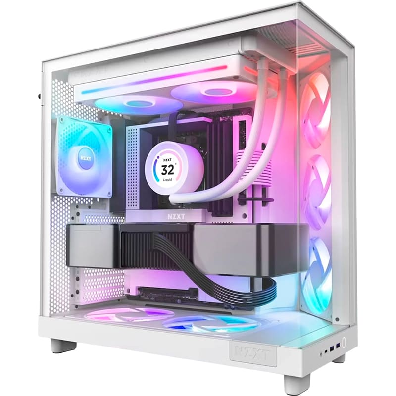 Зовнішній вигляд Кулер корпусний NZXT F280 RGB Core White (RF-U28HF-W1)