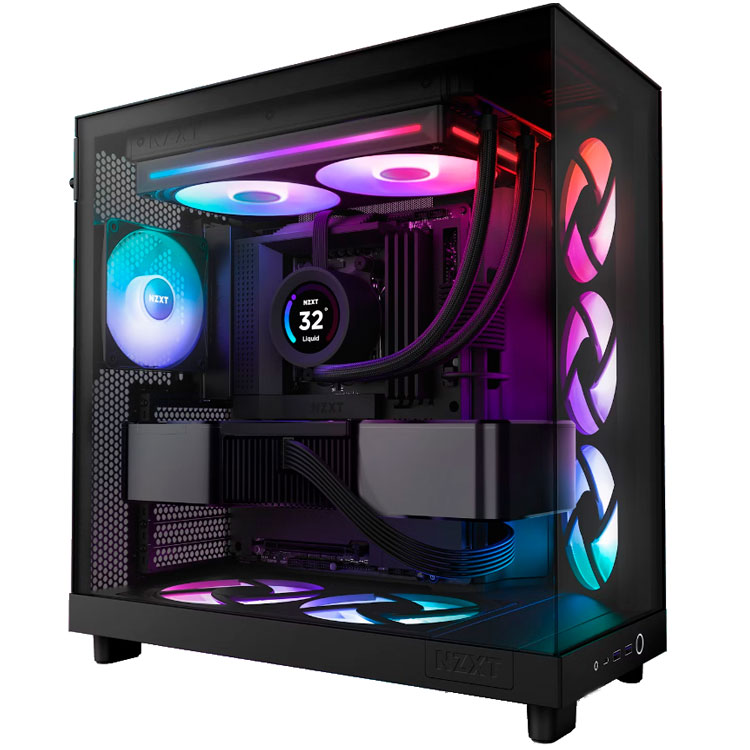 Фото Кулер корпусний NZXT F280 RGB Black (RF-U28HF-B1)