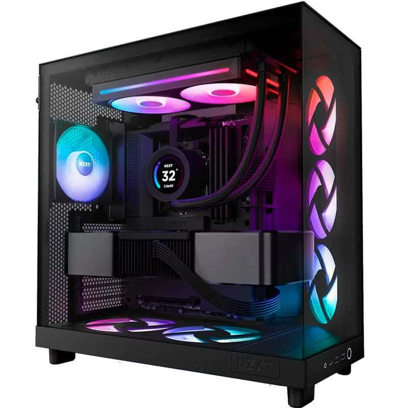 Зовнішній вигляд Кулер корпусний NZXT F240 RGB Black (RF-U24HF-B1)