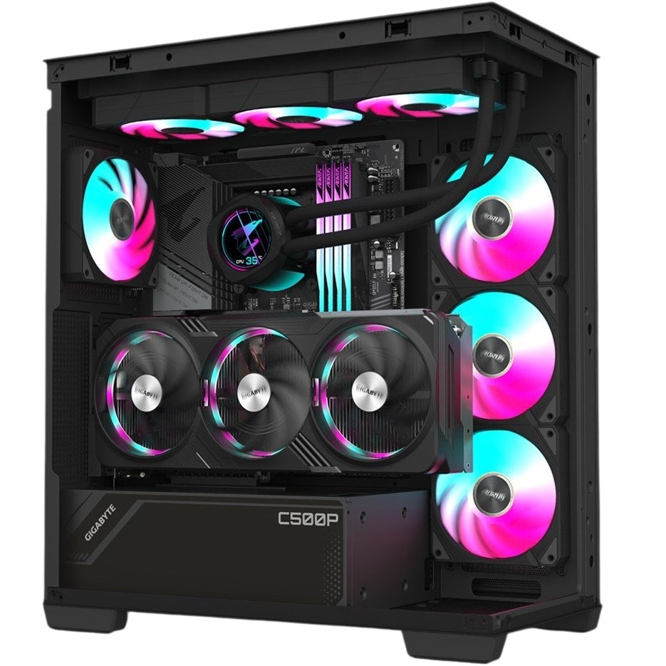 В Украине Кулер корпусный GIGABYTE Aorus EZ Chain Fan 120 Black (GP-ECFAN1201)