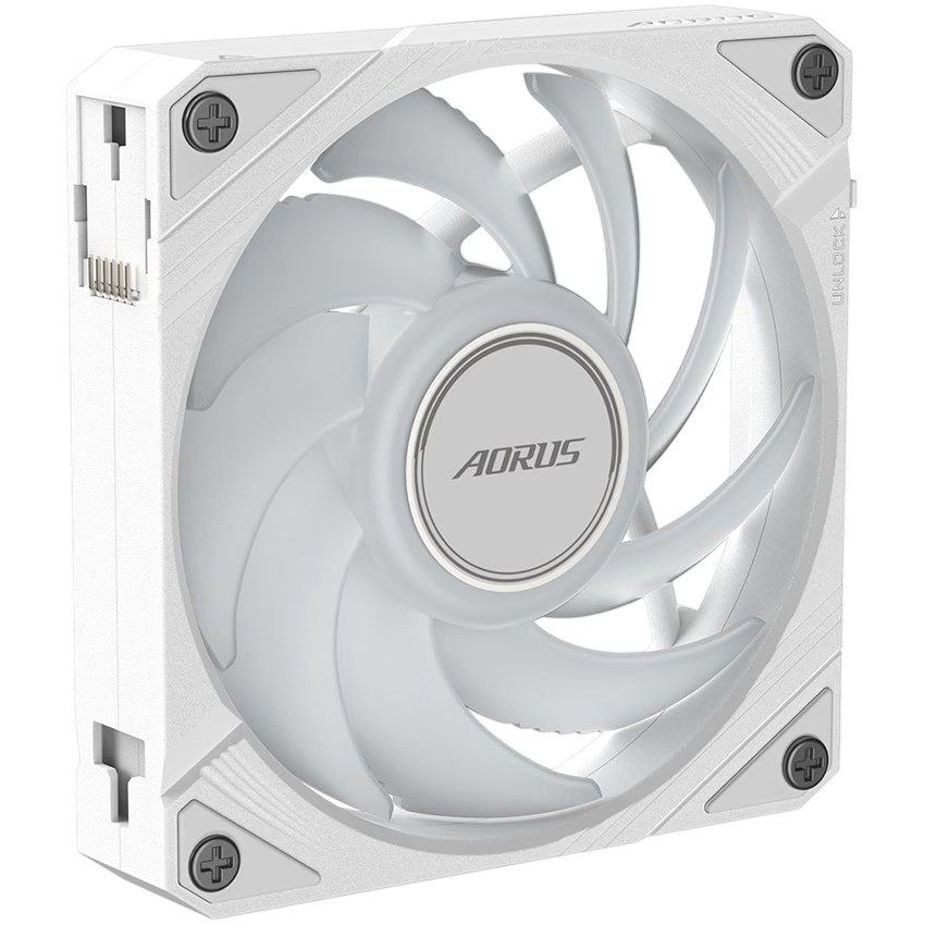 Зовнішній вигляд Кулер корпусний GIGABYTE Aorus EZ Chain Fan 120 Ice (GP-ECFAN1201 ICE)