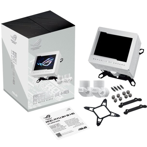 Водоблок ASUS ROG Ryujin III WB White Edition (90RC00V2-M0UAY0) Для сокета AM5