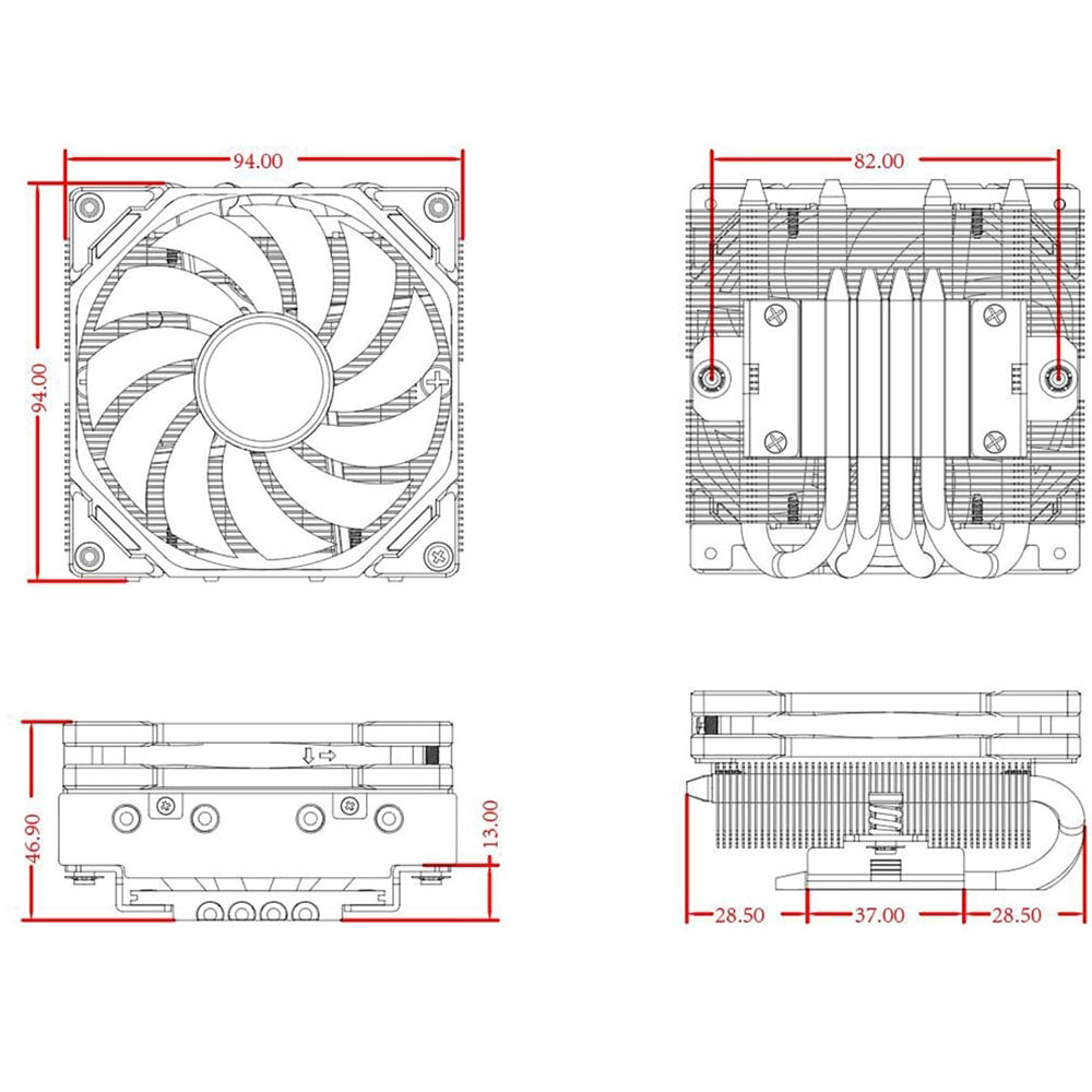 Замовити Кулер процесорний ID-COOLING (IS-40-XT Black)