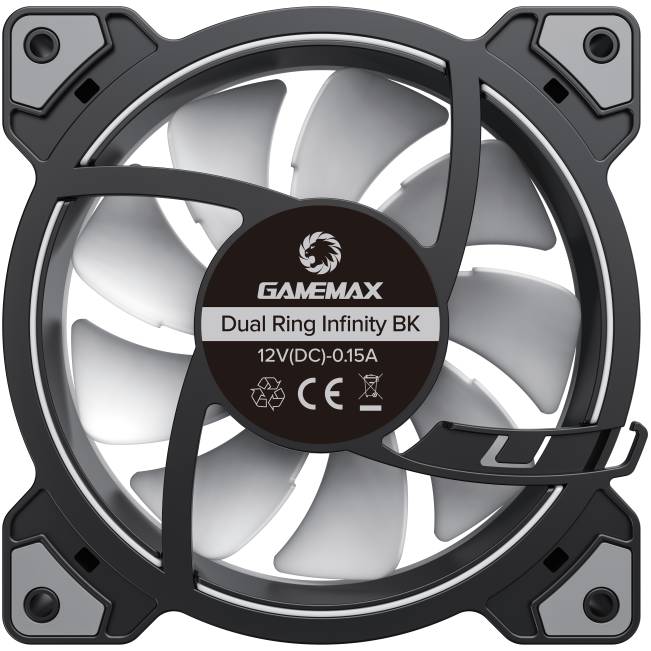 Набір корпусних кулерів GAMEMAX ARGB 4in1 Black (DRH400) Конструкція системи охолодження кулер