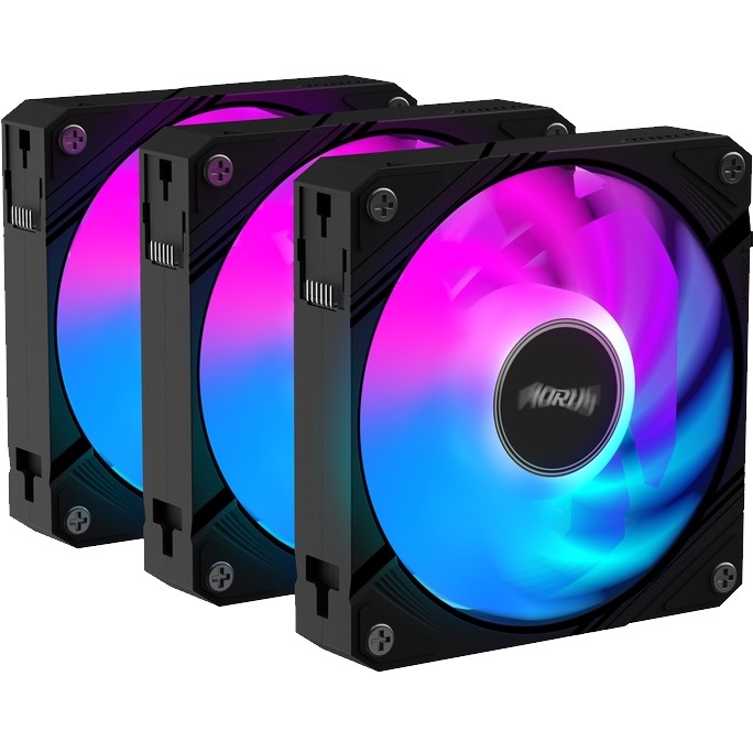 Набір вентиляторів Gigabyte Aorus EZ Chain Fan 120 3шт Black (GP-ECFAN1203) Конструкція системи охолодження кулер