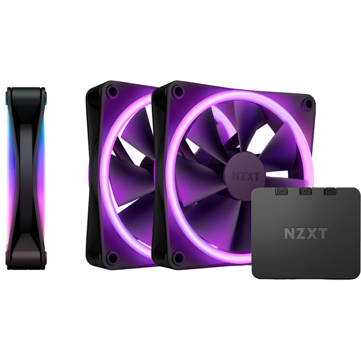 Набір корпусних кулерів NZXT F120 RGB DUO Triple Pack Black (RF-D12TF-B1)