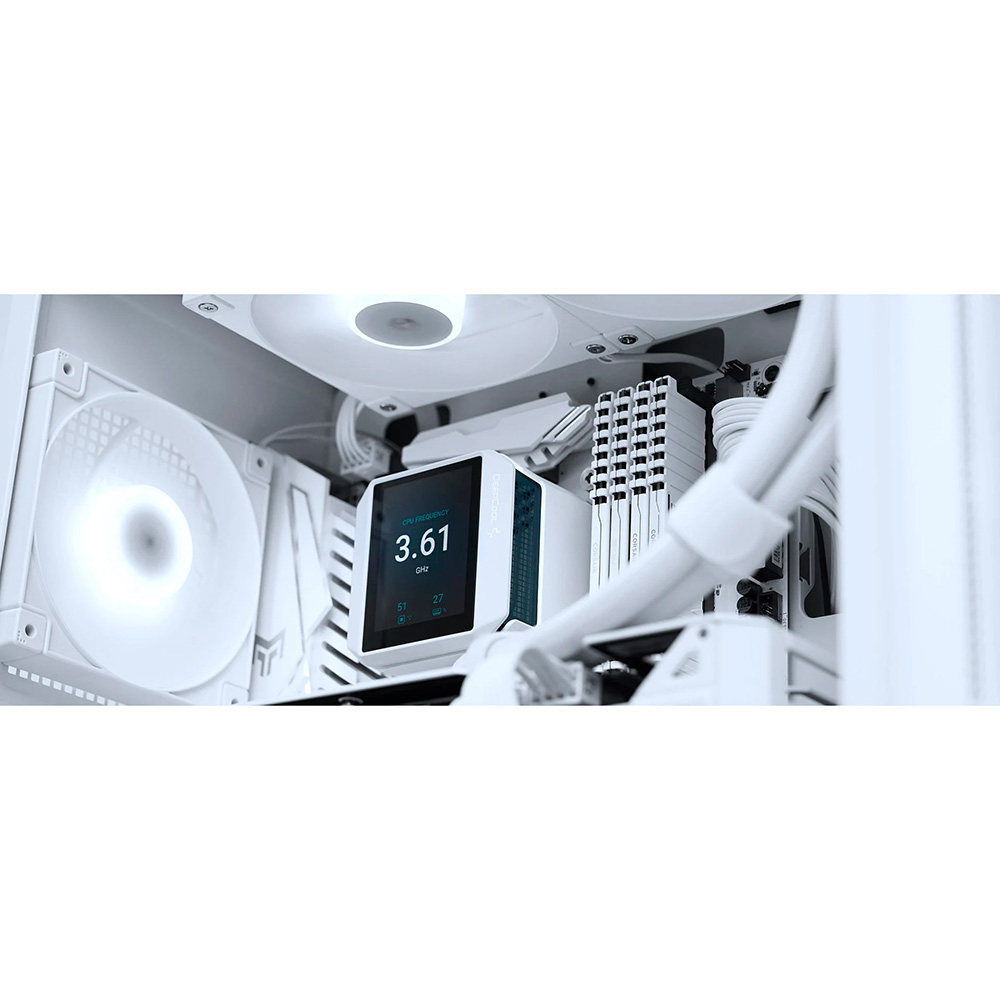 Замовити Система водяного охолодження DEEPCOOL Mystique 240 ARGB White (R-LX240-WHDSNMCP-G-1)