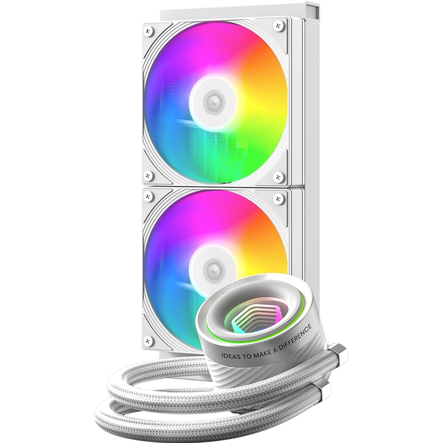 Система водяного охлаждения ID-COOLING FX240 INF White Дополнительно Размеры вентилятор 120 x 120 x 25 мм; Размеры радиатора: 276 x 120 x 27 мм
