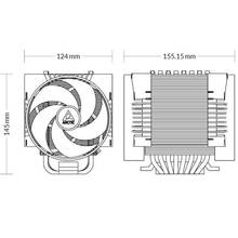 Кулер процессорный ARCTIC 4U-M Ampere Black (ACFRE00171A)