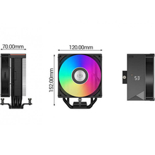 Кулер процессорный PCCOOLER TDP 245 Вт RT500 Digital ARGB BK