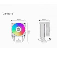 Кулер процессорный PCCOOLER TDP 180 Вт R400 ARGB WH