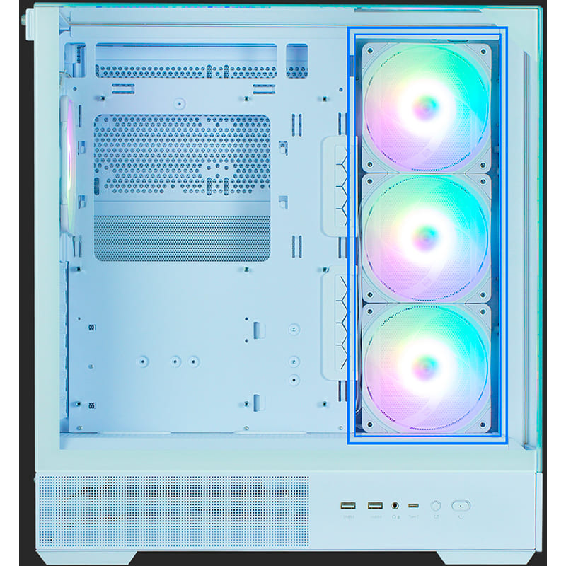 В Україні Кулер корпусний ZALMAN ZM-AF120R ARGB White (ZM-AF120RARGBWHITE)