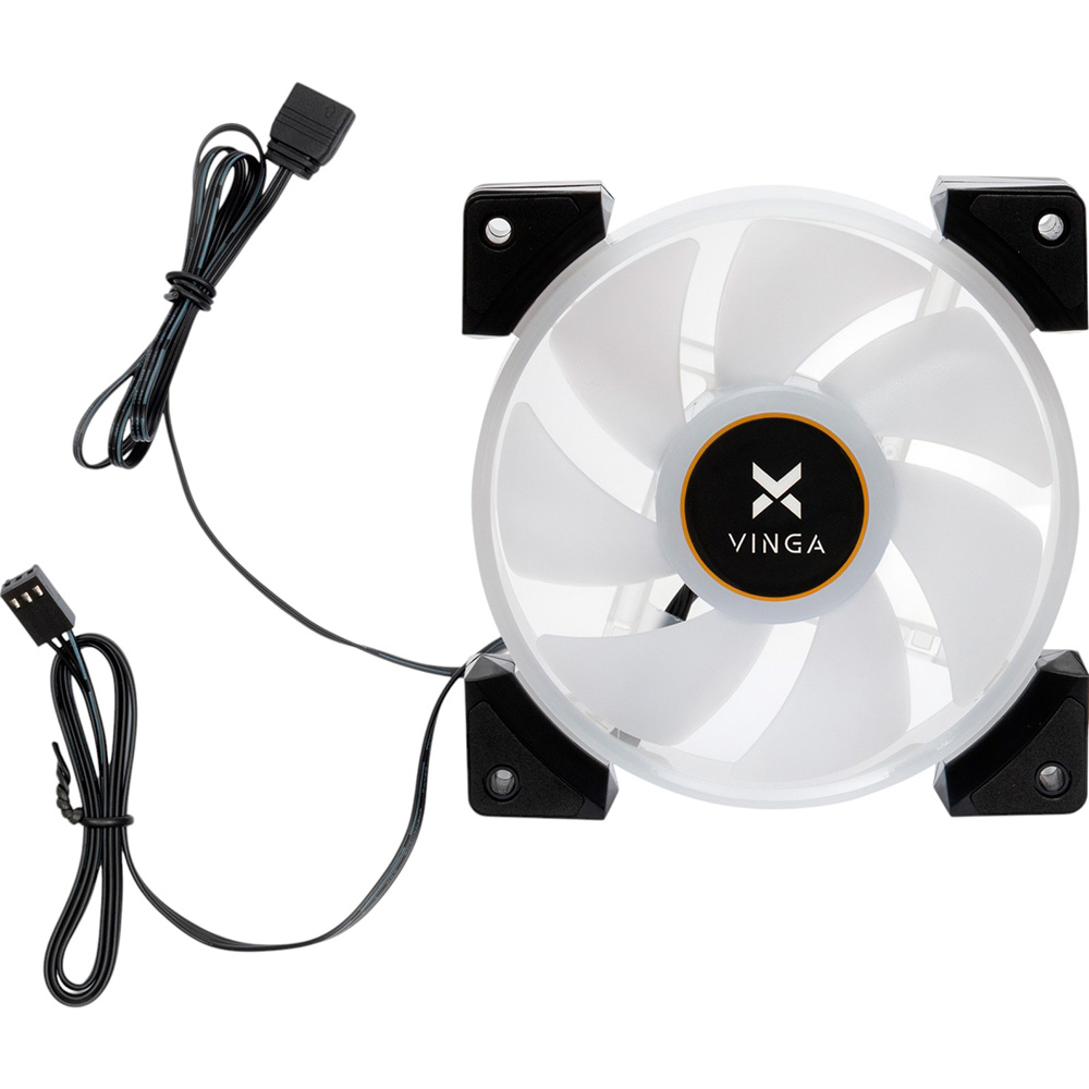 Кулер корпусний VINGA RGB fan-09 Підшипник гідравлічний