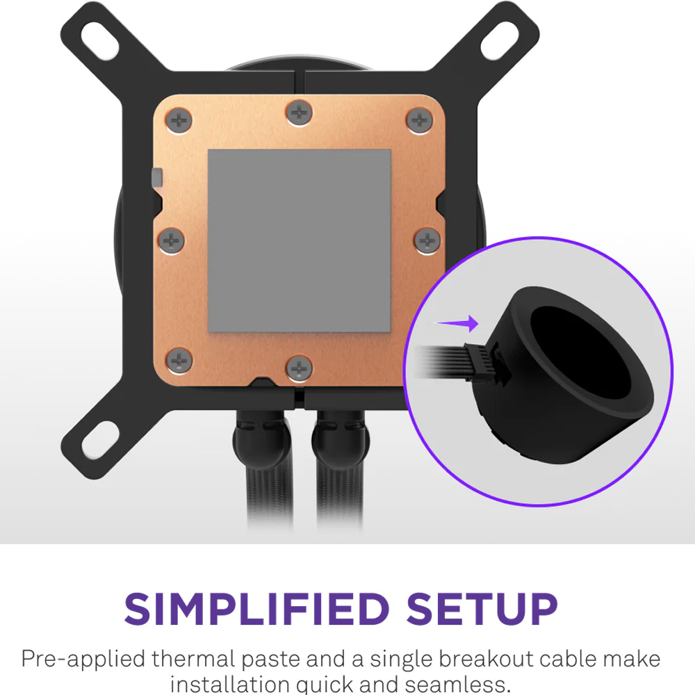 Фото Система водяного охолодження NZXT Kraken Plus AIO Fans Black (RL-KN360-B2)