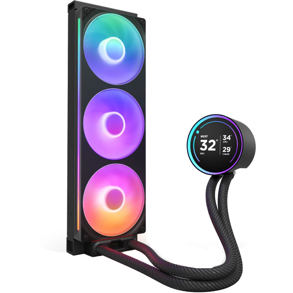 Внешний вид Система водяного охлаждения NZXT Kraken Plus AIO Black (RL-KR360-B2)