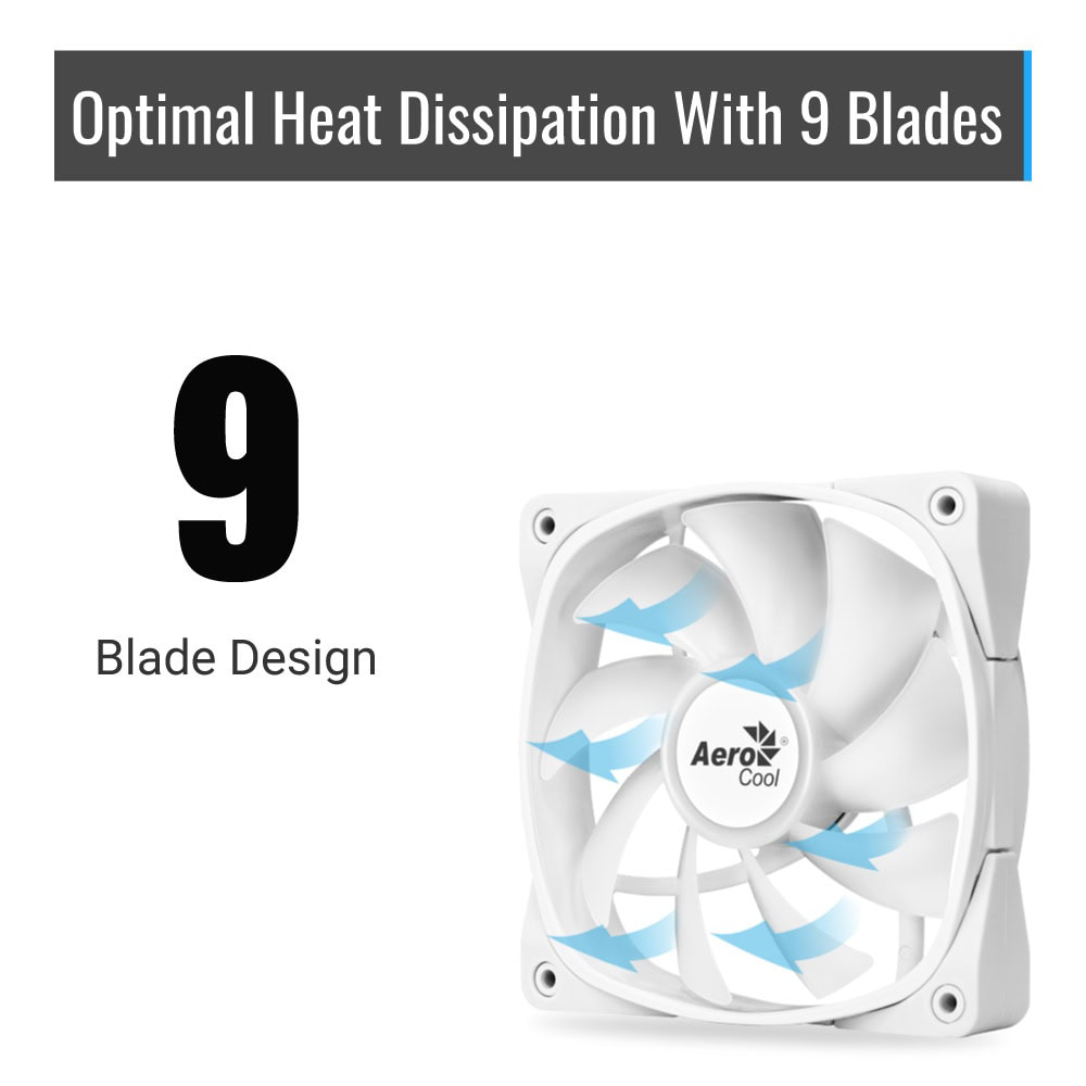 Внешний вид Кулер корпусный AEROCOOL Frame X White (ACF3-FM11217.21)
