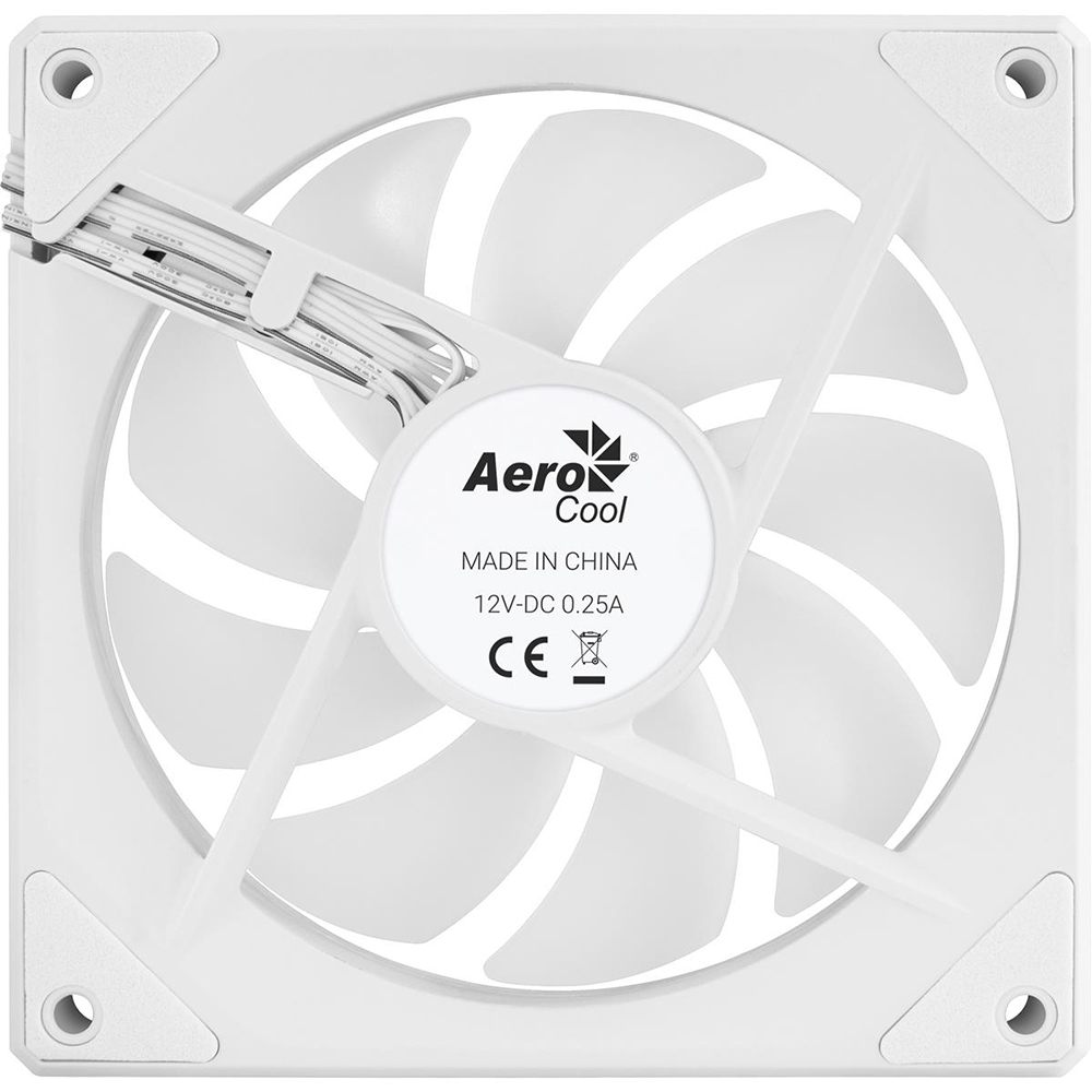Кулер корпусный AEROCOOL Phantom M-3 Reverse 12 PWM ARGB White (ACF3-MR11227.21) Конструкция системы охлаждения кулер