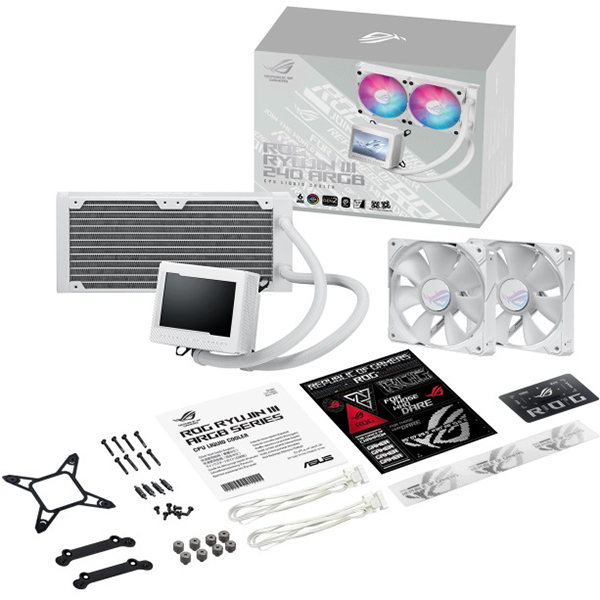 Фото Система водяного охолодження ASUS ROG Ryujin III 240 ARGB White Edition (90RC00K2-M0UAY0)