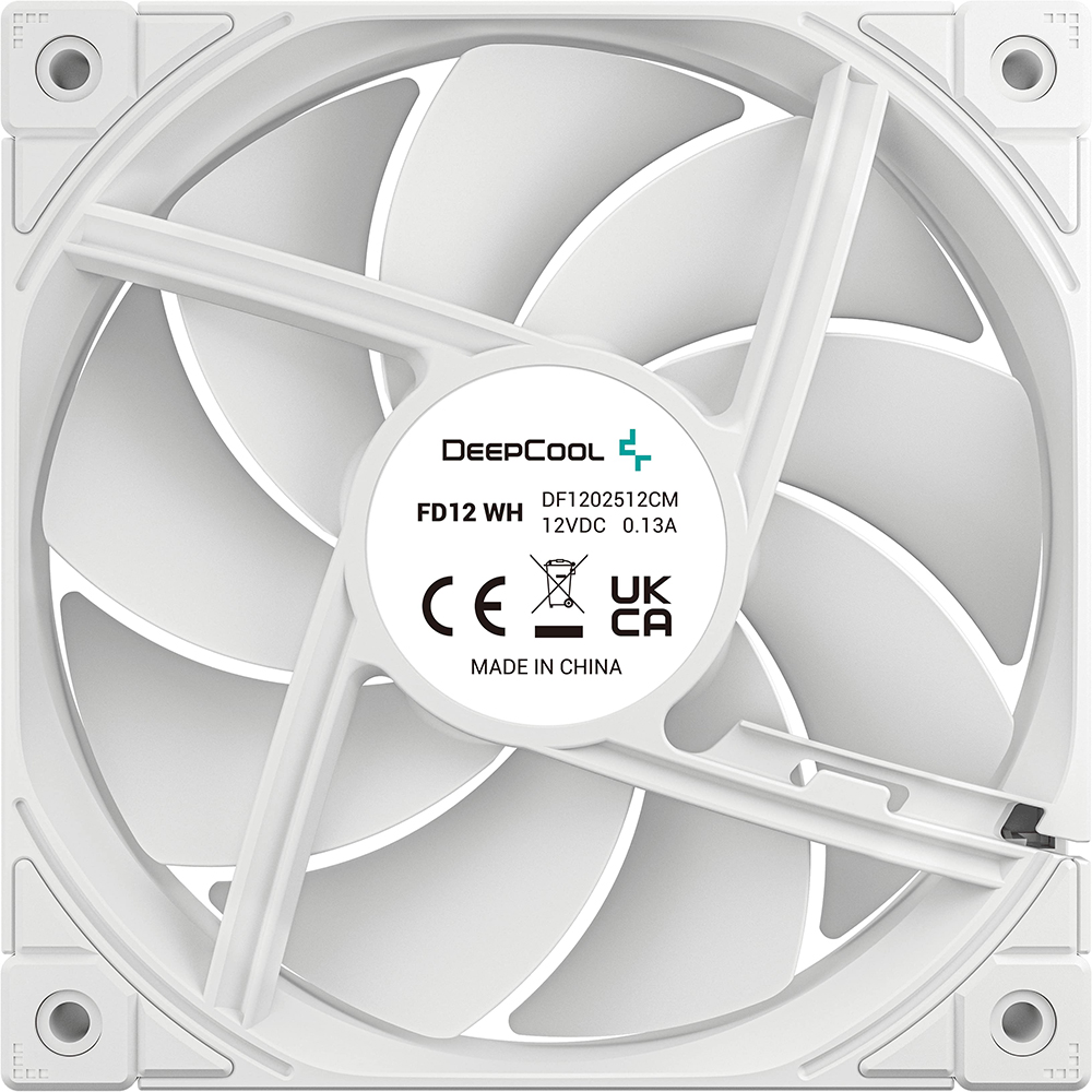 Кулер корпусний DEEPCOOL FD12 WH (R-FD12-WHNPN1-G) Конструкція системи охолодження кулер