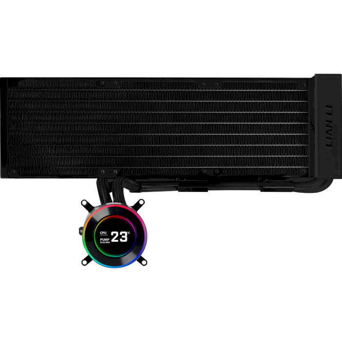 Система водяного охлаждения LIAN LI HydroShift II LCD-C 360 FANLESS Black (G89.GHS2LCD36B.00)