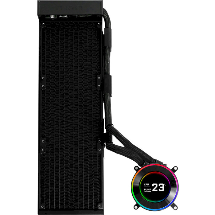 Система водяного охлаждения LIAN LI HydroShift II LCD-C 360 FANLESS Black (G89.GHS2LCD36B.00) Назначение для процессора