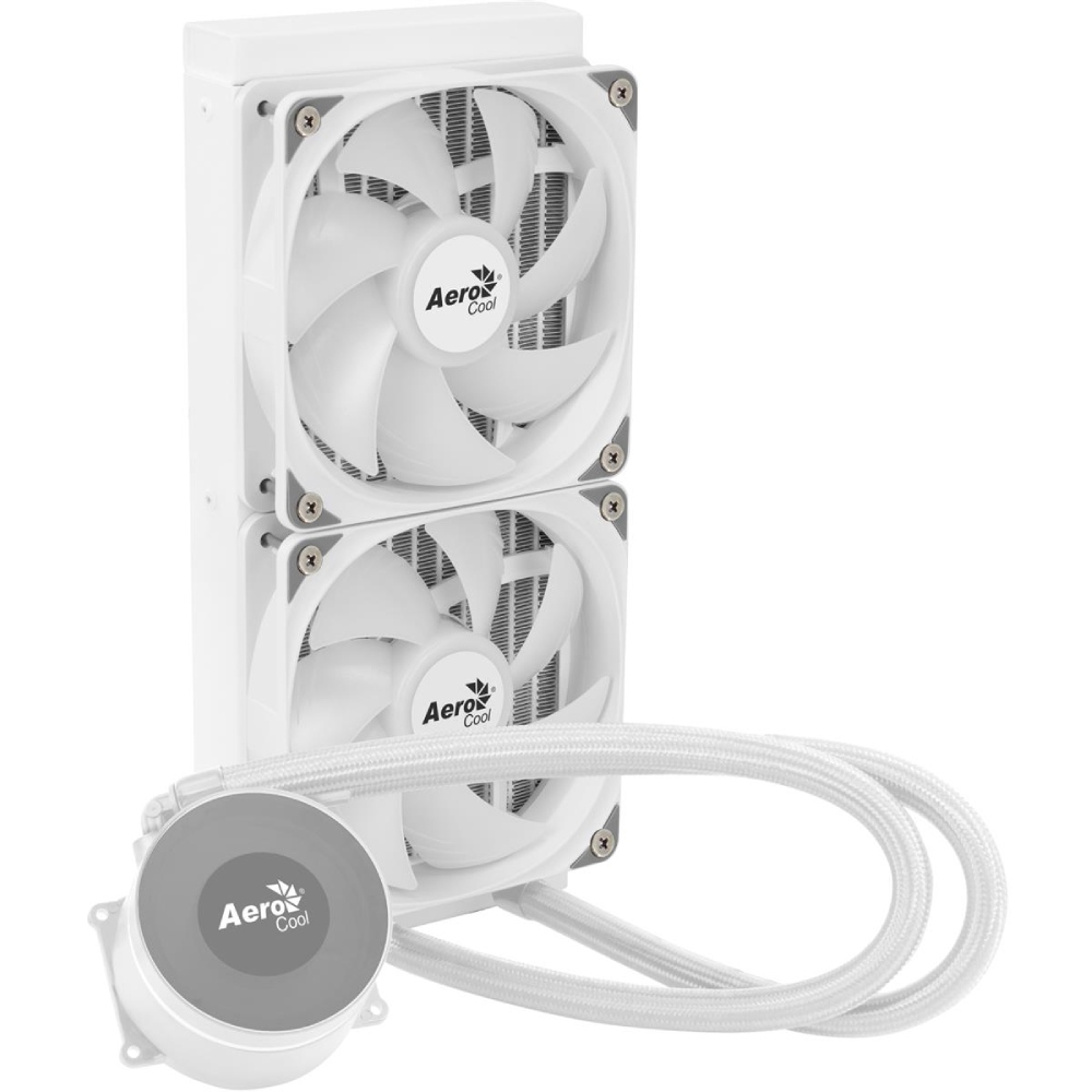 Система водяного охолодження AEROCOOL Oasis L240 White (ACLA-OA24117.21) Для сокета LGA1156