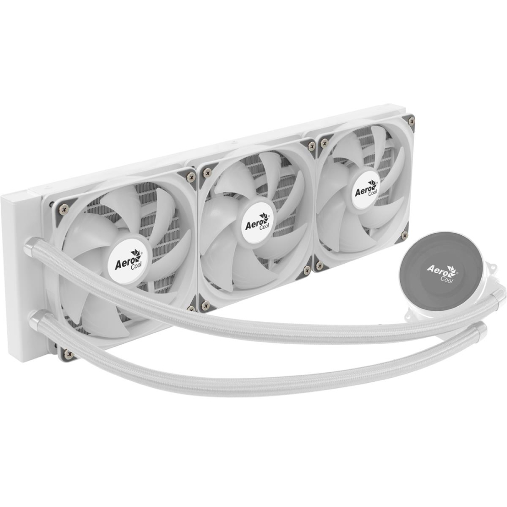 Система водяного охлаждения AEROCOOL Oasis L360 White (ACLA-OA36117.21) Дополнительно Материал радиатора: алюминий; Средняя наработка на отказ: 30000 ч; Максимальный TDP: 300 Вт