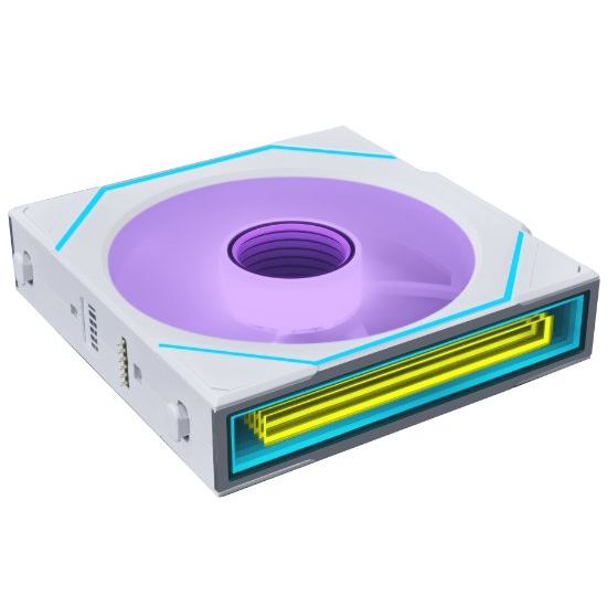 Набор кулеров корпусных LIAN LI Uni Fan SL-INF WIRELESS 120-3 White (G99.12SLIN1W3W.00) Конструкция системы охлаждения кулер