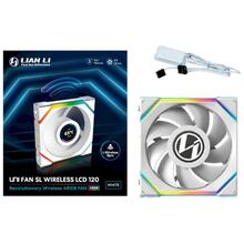 Кулер корпусный LIAN LI Uni Fan SL WIRELESS LCD Reverse 120-1 White (G99.12RSLLCD1W1W.00)