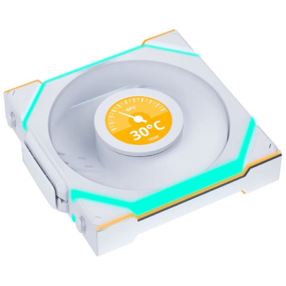 Кулер корпусный LIAN LI Uni Fan SL WIRELESS LCD Reverse 120-1 White (G99.12RSLLCD1W1W.00) Назначение для корпуса