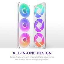 Набор кулеров корпусных NZXT F420 RGB White (RF-U42HF-W1)