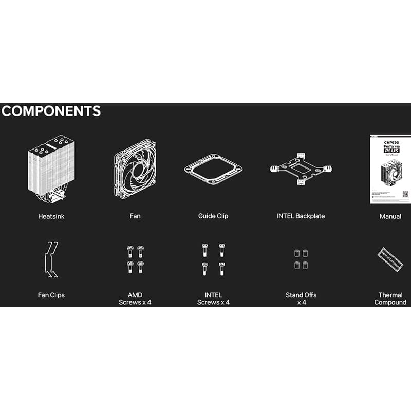 Фото 14 Кулер процессорный ZALMAN CNPS9X Performa Plus Black (CNPS9XPERFORMAPLUSBLACK)