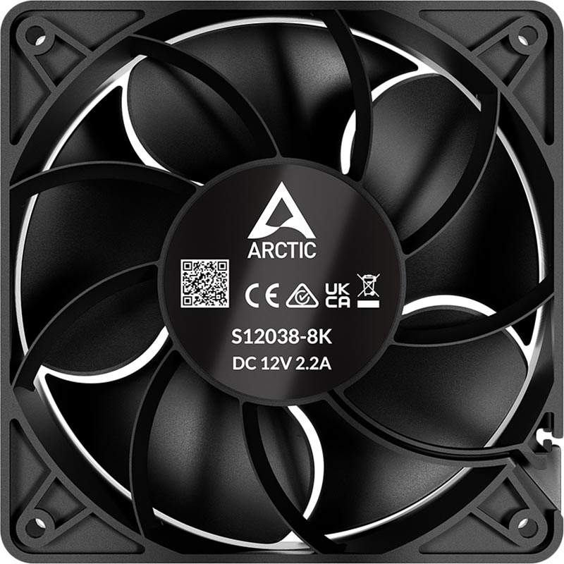Набор кулеров корпусных ARCTIC S12038-4K Black (ACFAN00303A) Конструкция системы охлаждения кулер
