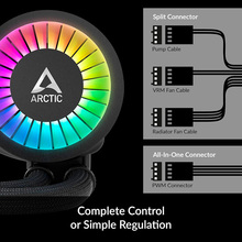 Система водяного охолодження ARCTIC Liquid Freezer III Pro 360 A-RGB Black (ACFRE00184A)