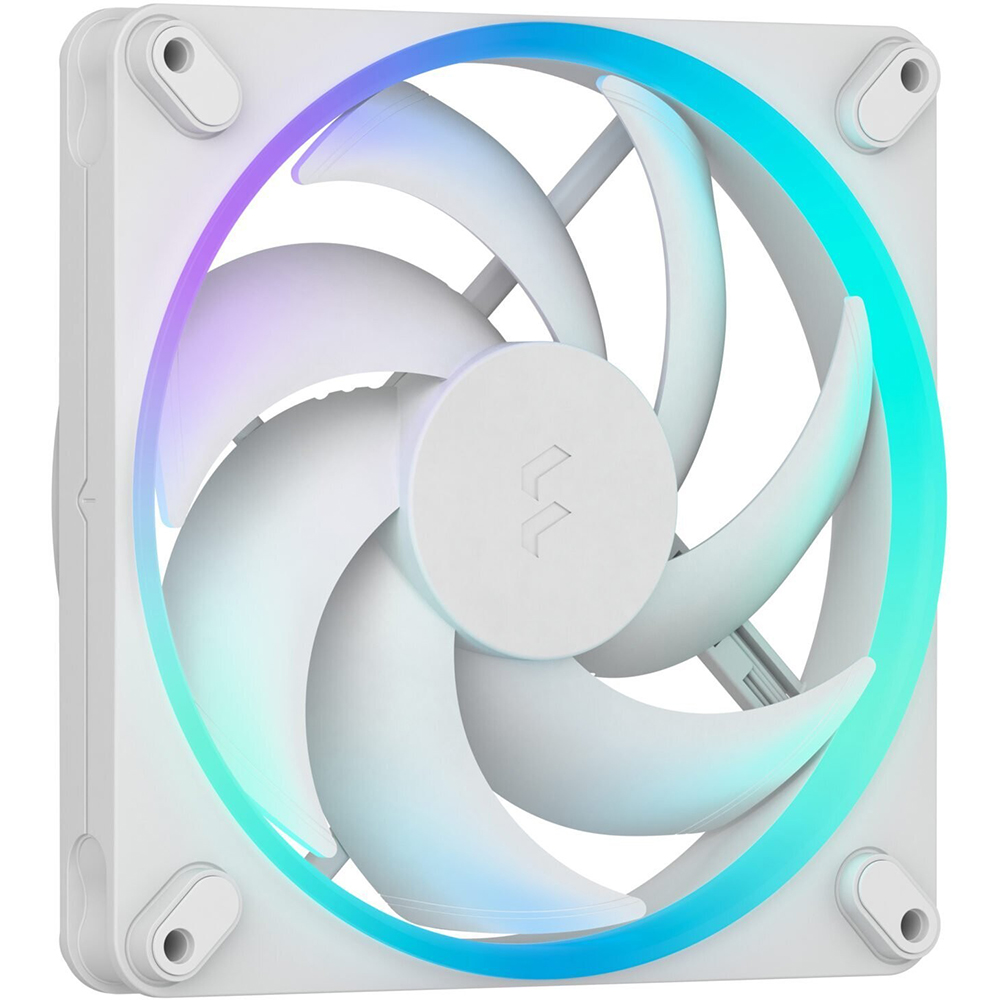Кулер корпусний FRACTAL DESIGN Momentum 14 RGB White (FD-F-MR1-1402) Додатково швидкість 350-1800 об/хв; тиск 2.45 мм H₂O; підсвічування ARGB Gen 2 (20 LED); товщина 25 мм; кабель 500+155 мм; живлення FAN 12/LED 5 В; струм FAN 0.17 А; LED 0.3 А; тип охолодження активний; комплектація: вентилятор, перехідник, 4 гвинти