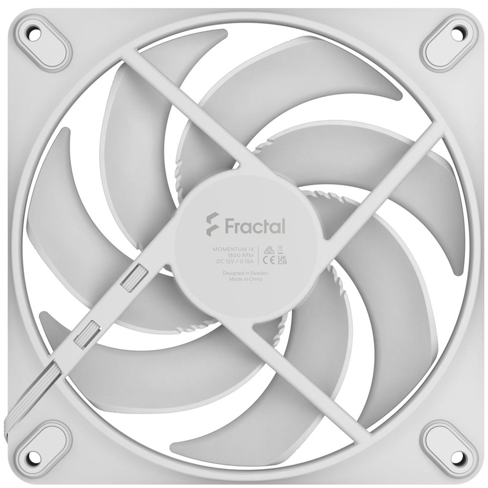 Кулер корпусный FRACTAL DESIGN Momentum 14 White (FD-F-MO1-1402) Подшипник гидродинамический