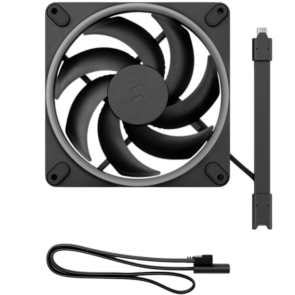 Внешний вид Кулер корпусный FRACTAL DESIGN Momentum 14 RGB Black (FD-F-MR1-1401)