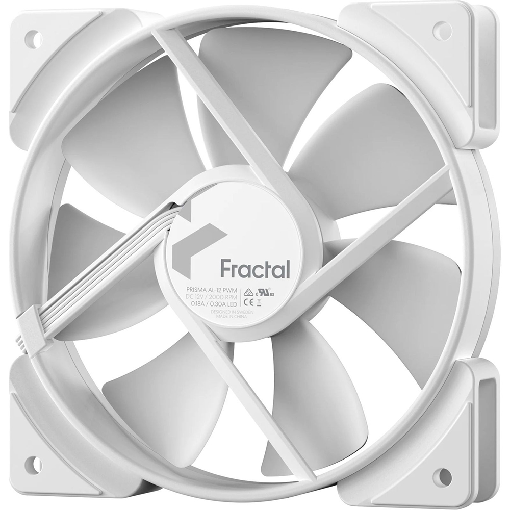 Кулер корпусный FRACTAL DESIGN Prisma AL-12 PWM White (FD-FAN-PRI-AL12-PWM-WT) Конструкция системы охлаждения кулер