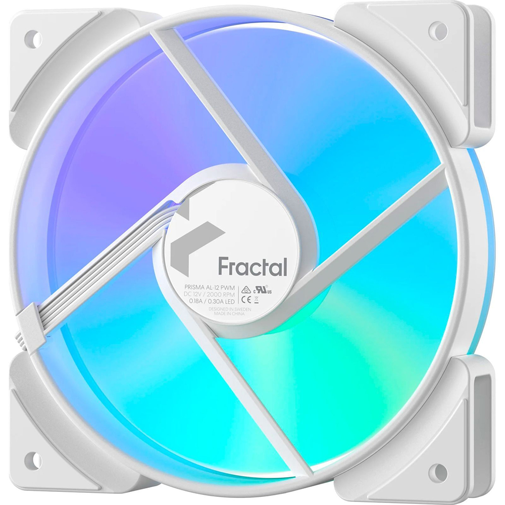 Кулер корпусный FRACTAL DESIGN Prisma AL-12 PWM White (FD-FAN-PRI-AL12-PWM-WT) Назначение для корпуса