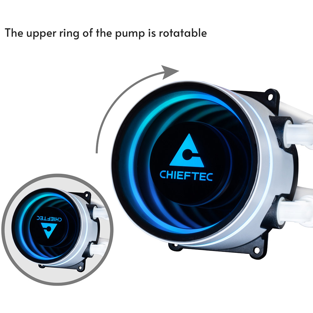 Система водяного охолодження CHIEFTEC Iceberg 360 ARGB White (CLC-360-RGB-W) Для сокета 1151