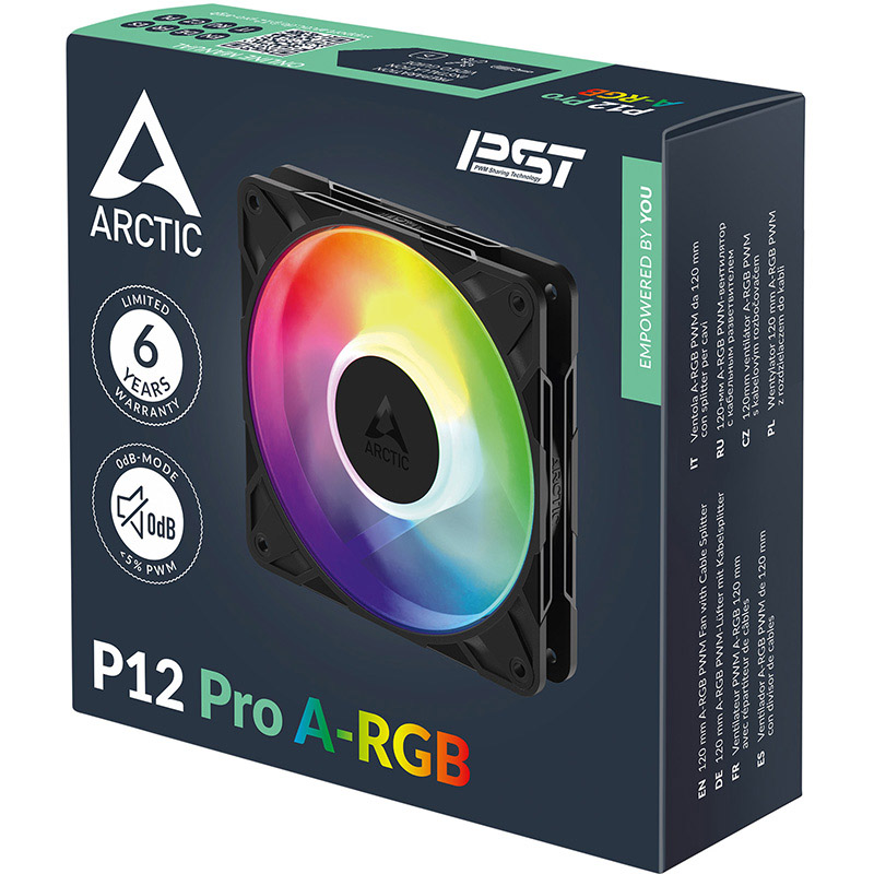 Кулер корпусний ARCTIC P12 Pro A-RGB (ACFAN00309A) Конструкція системи охолодження кулер