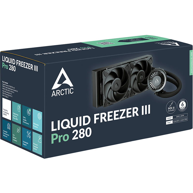 Система водяного охолодження ARCTIC Liquid Freezer III Pro 280 (ACFRE00179A) Для сокета 1700