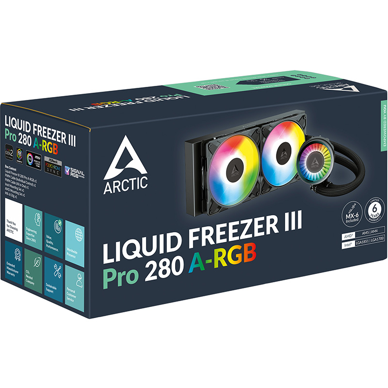 Система водяного охолодження ARCTIC Liquid Freezer III Pro 280 A-RGB (ACFRE00183A) Для сокета 1851