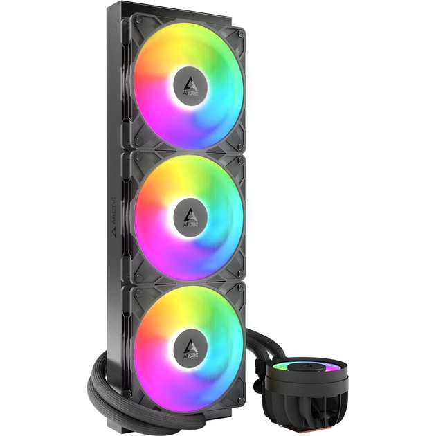 Система водяного охолодження ARCTIC Liquid Freezer III Pro 420 A-RGB (ACFRE00185A) Додатково Швидкість насоса: 800 - 2800 об/хв; Матеріал радіатора: алюміній