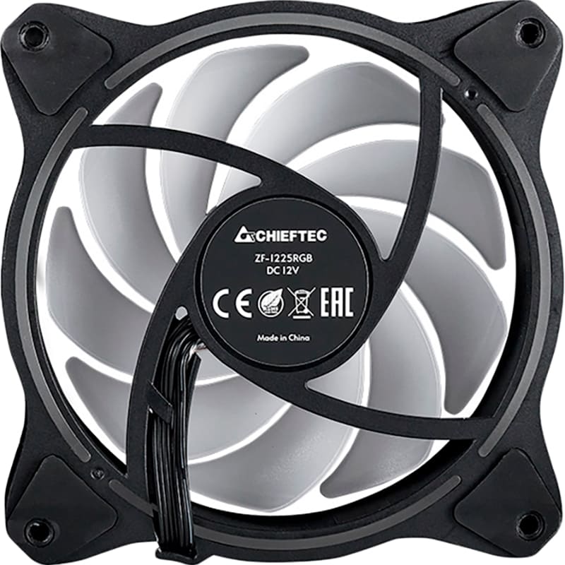 Зовнішній вигляд Кулер корпусний CHIEFTEC ZF-1225RGB-R