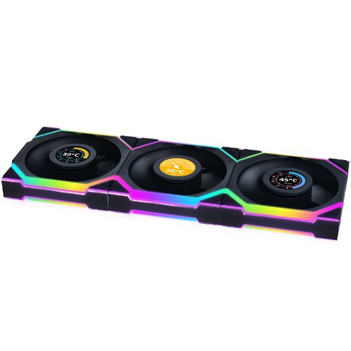 Кулер корпусний LIAN LI Uni Fan SL Wireless 120-3 Revers Blade 3шт Black (G99.12RSL1W3B.00)