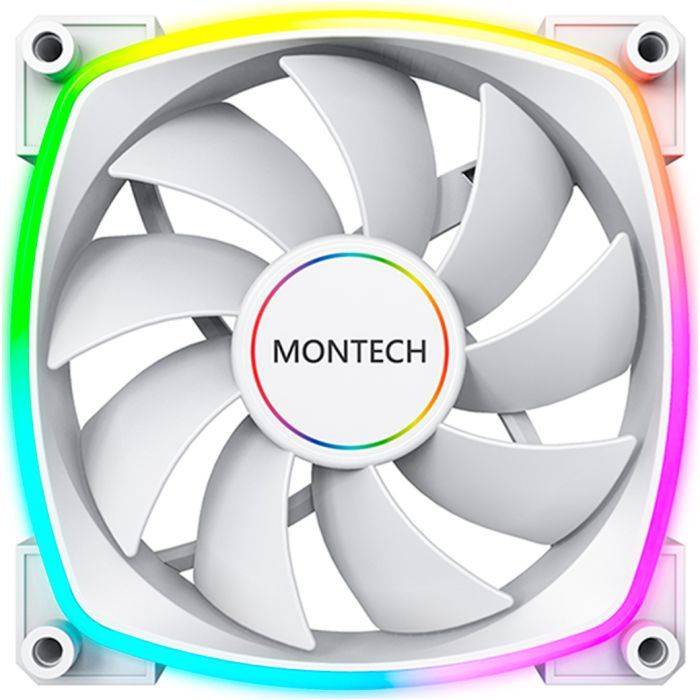 Кулер корпусний MONTECH 140MM RX140 PWM WHITE Кулер корпусний MONTECH 140MM RX140 PWM WHITE