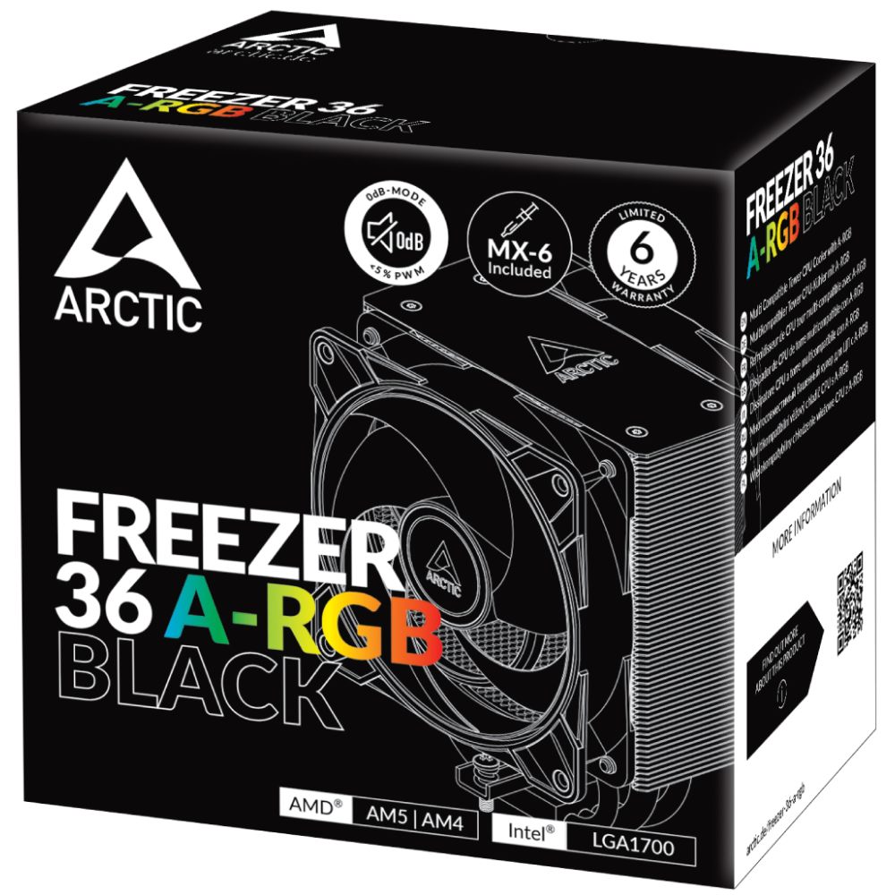Фото Кулер процесорний Arctic Freezer 36 A-RGB 2 шт. (AOCPU00013A)