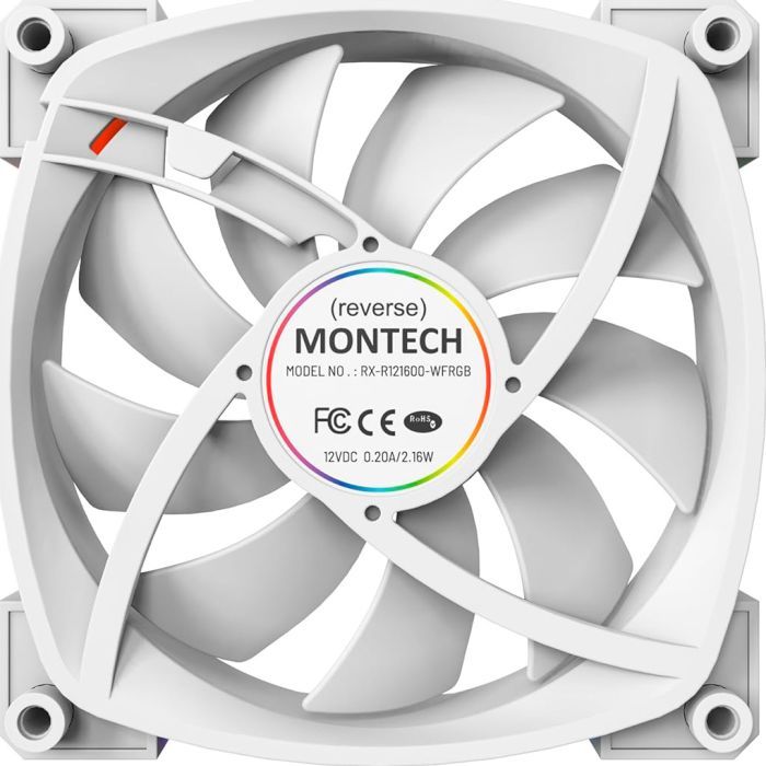 Набір корпусних кулерів MONTECH 120MM AX120(W3I1) Живлення 4-pin